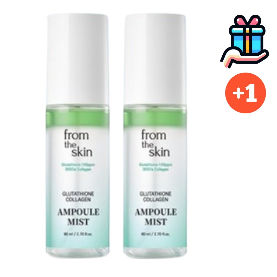 [大容量1+1企画セット] グルタチオン コラーゲン アンプル ミスト 80ml+80ml 計160ml 韓国コスメ 保湿 水分 スキンケア つや 携帯用 鎮静 霧噴射 シワ 弾力 トーンアップ 高栄