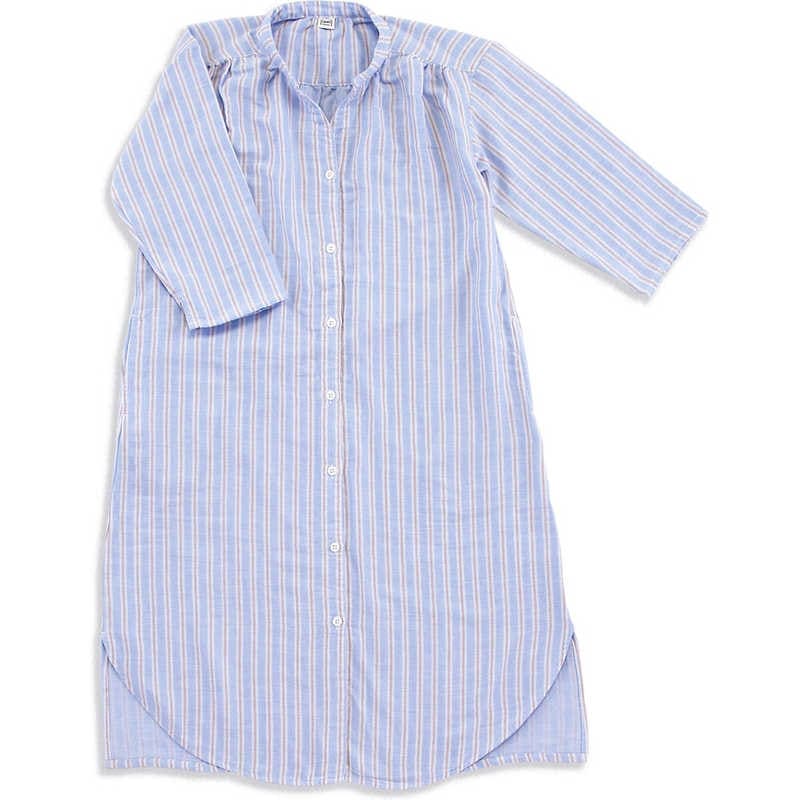 タオル美術館　cococi beauty アデル ガーゼシャツワンピース Lサイズ ブルー 8,140円