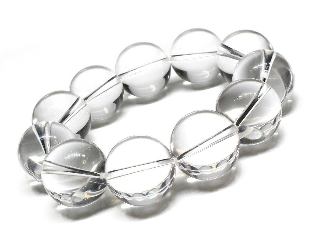 水晶 ブレスレット 20mm パワーストーン ブレスレット メンズ 天然石 数珠 アクセサリー メンズブレスレット レディースブレスレット パワーストーンブレスレット 天然石ブレスレット 男性用 クォ