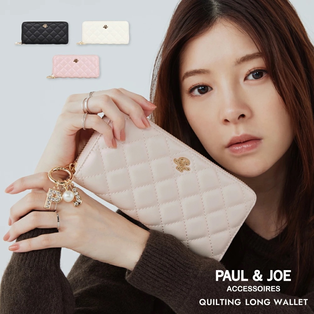 QUILTING ラウンド 長財布 レディース ブランド 上品 可愛い