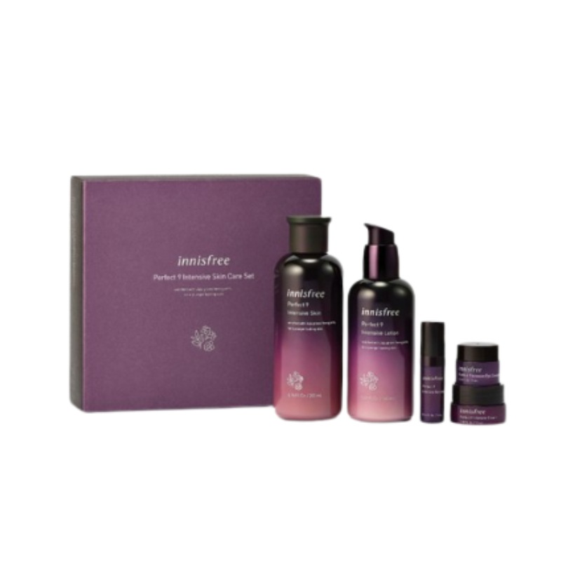 パーフェクト9 リペアEX スキンケア化粧品2点セット（化粧水200ml + ローション160ml + セラム5mL + クリーム10mL + アイクリーム5mL）