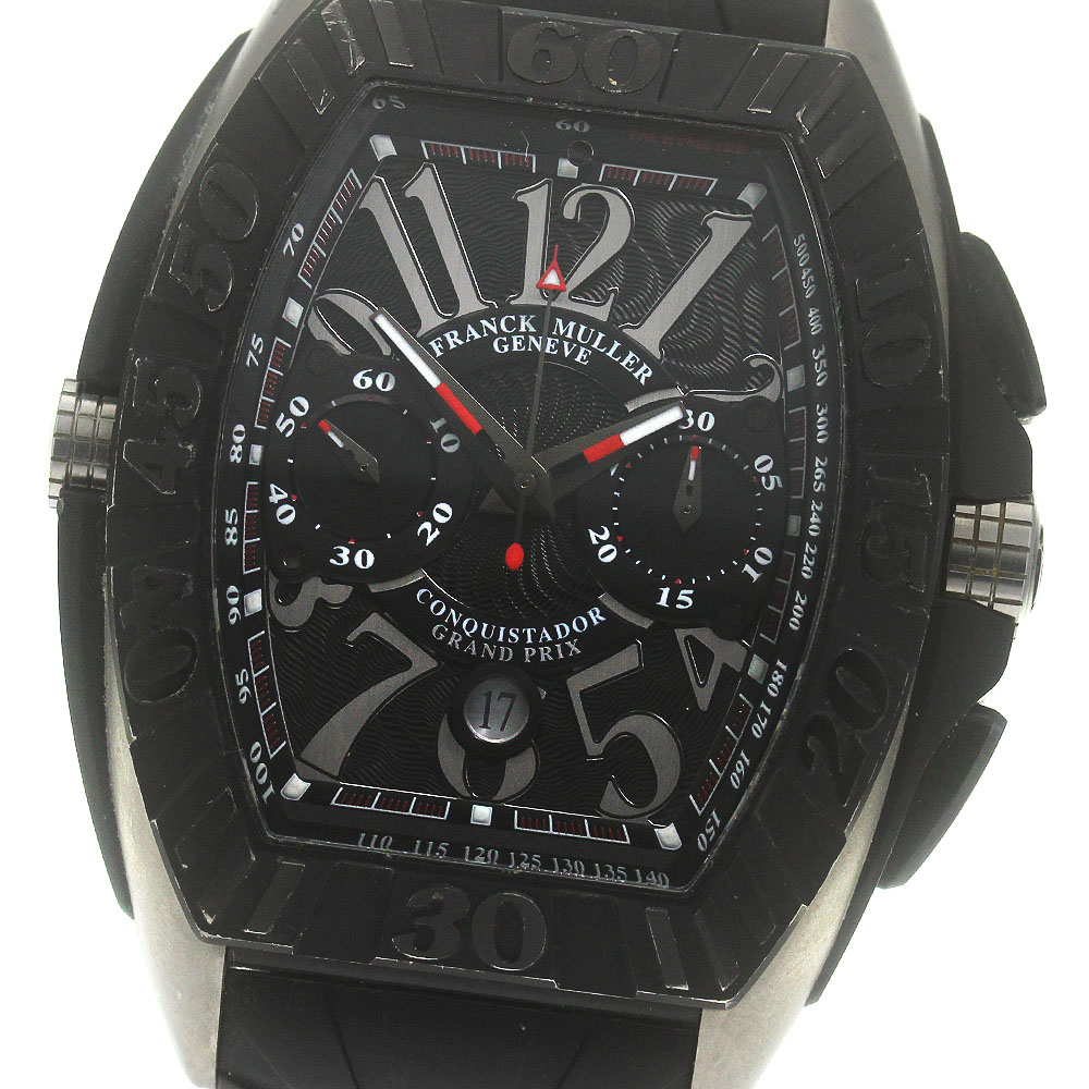 フランクミュラー FRANCK MULLER 9900CCDTGPG コンキスタドール グランプリ クロノグラフ 自動巻き メンズ _867598【中古】