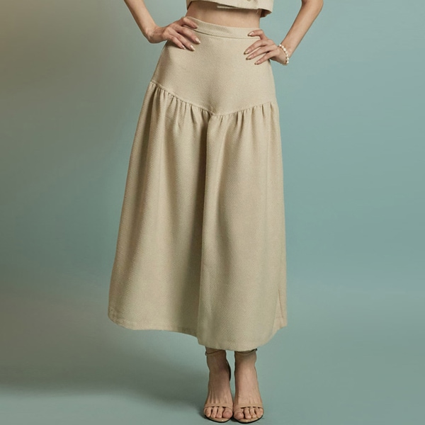 SK3022 ツイード シャーリング スカート