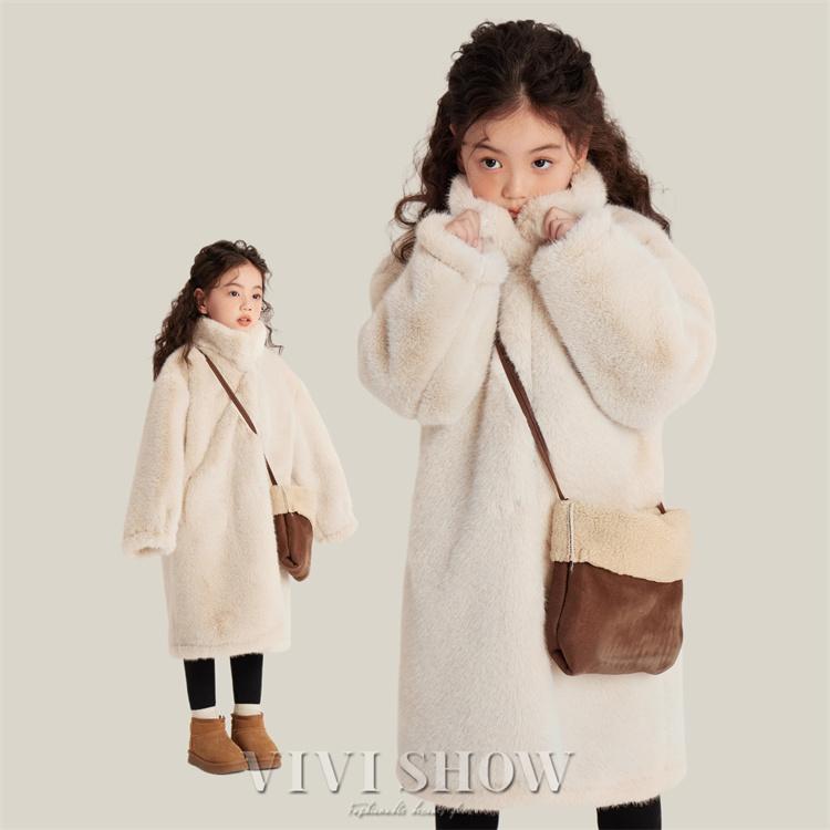 【赤字開催】子供服 キッズコート 女子 冬服 ロングコート 厚手 アウター ふわふわ モコモコ 子ども 通学 おしゃれ 小学生 ジュニア服 卒園式 入学式