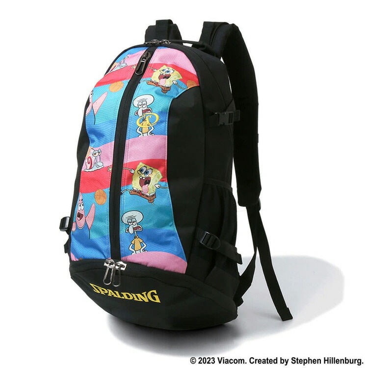ケイジャー バックパック （ボール用ボトムポケット付） スポンジボブウェーブ W35×H57×D32cm（32L） #40-007SBW