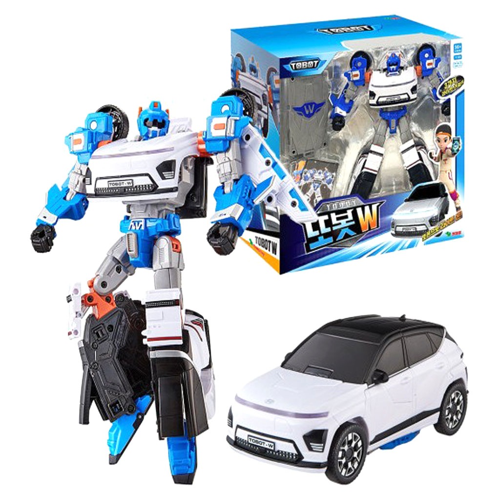 トボット W コナ 電動ライト機能 変形ロボット 車 ミニカー ビッグサイズ 公式ライセンス