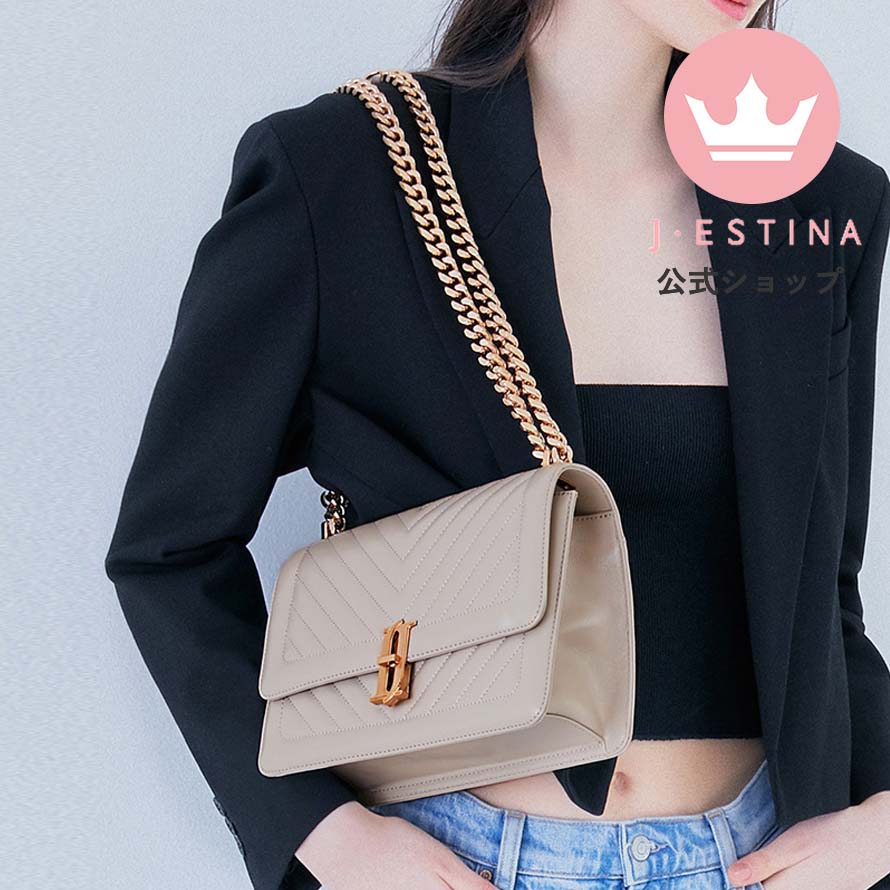 JOELLE QUILTING ショルダーバッグ(MDチェーンショルダー/WHITE)IU パクミニョン 韓国ドラマ 韓国ファッション レディース アクセサリー
