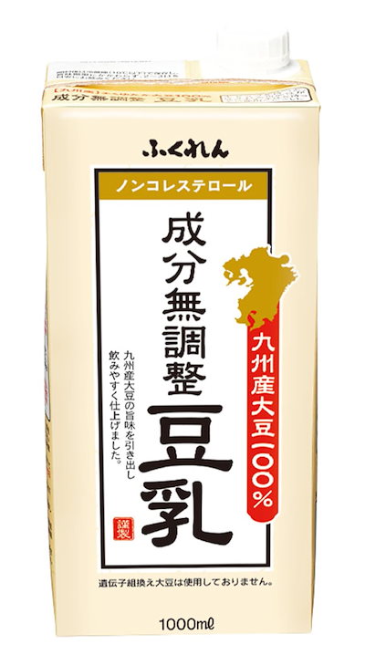 他サイト： ふくれん 九州産大豆成分無調整豆乳 1L×6個の商品画像