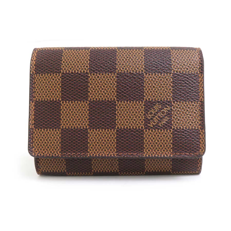 ルイ ヴィトン LOUIS VUITTON カードケース ダミエ アンヴェロップ カルト ドゥ ヴィジット ダミエキャンバス ブラウン ユニセックス N62920 e60218g