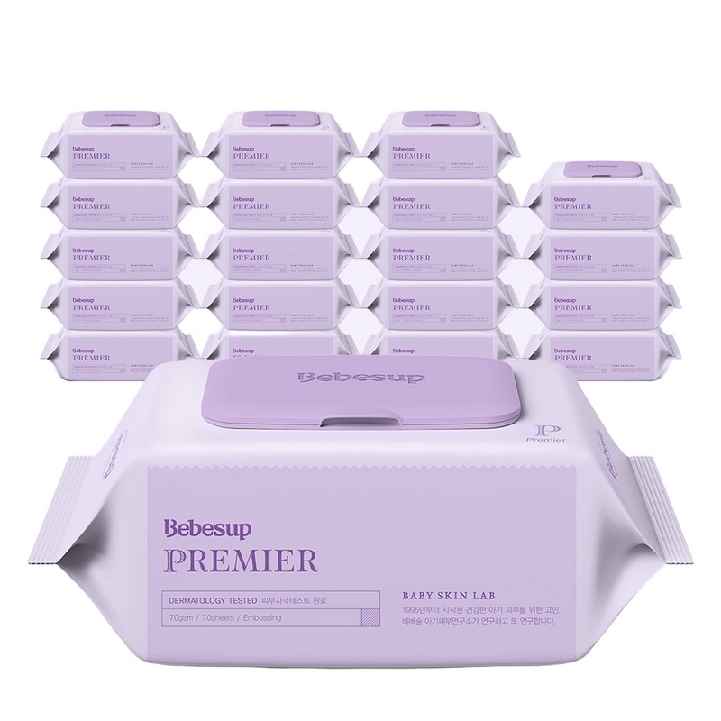 [定期的な毒]ベベフォレストプレミア70枚キャップ20パックベビーティッシュ