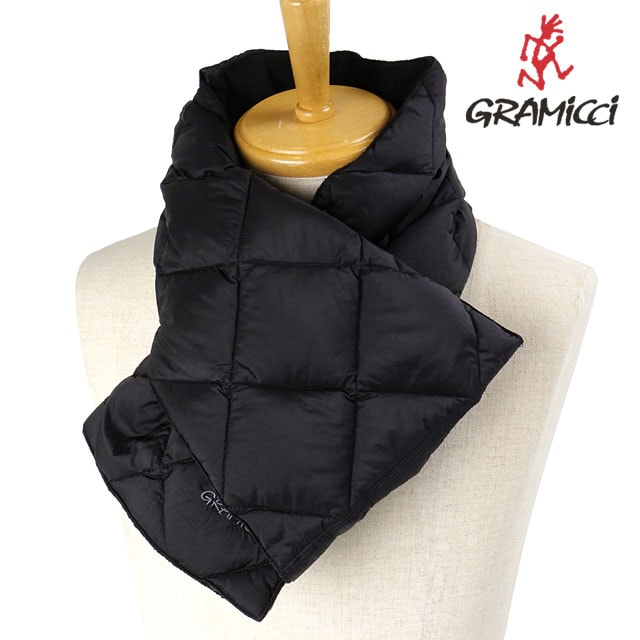 タイオン ダウンスカーフ [G4FA-102-TG] TAION DOWN SCARF メンズ・レディース ダウンマフラー ネックウォーマー キルティング コラボ BLACK