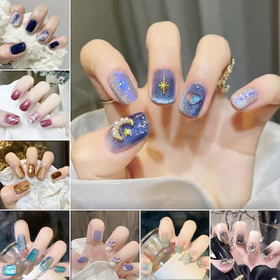 Qoo10] ネイルチップ つけ爪 6月新作登場 韓国