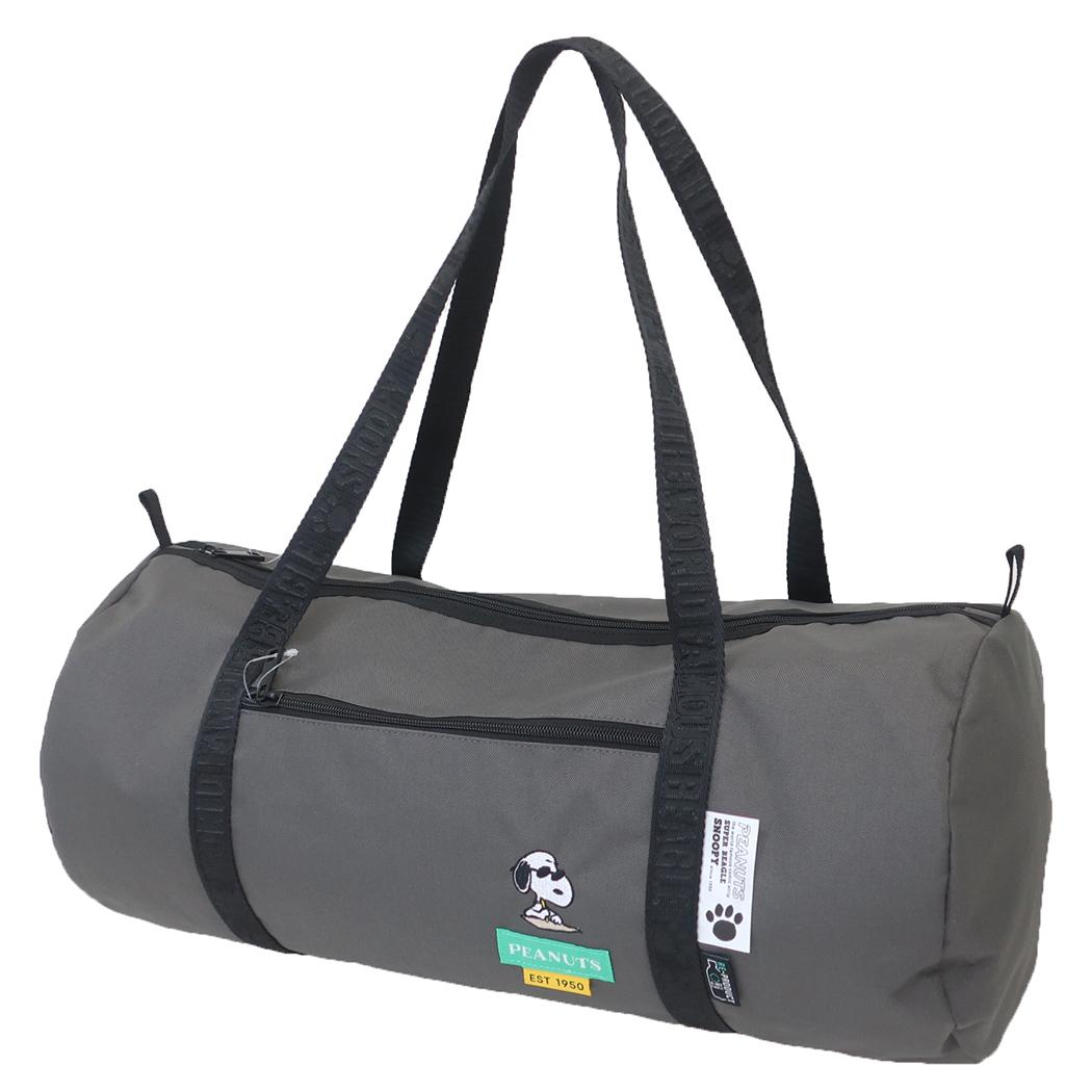スヌーピー ボストンバッグ RE-PET ロールボストン GY ジョークール ピーナッツ
