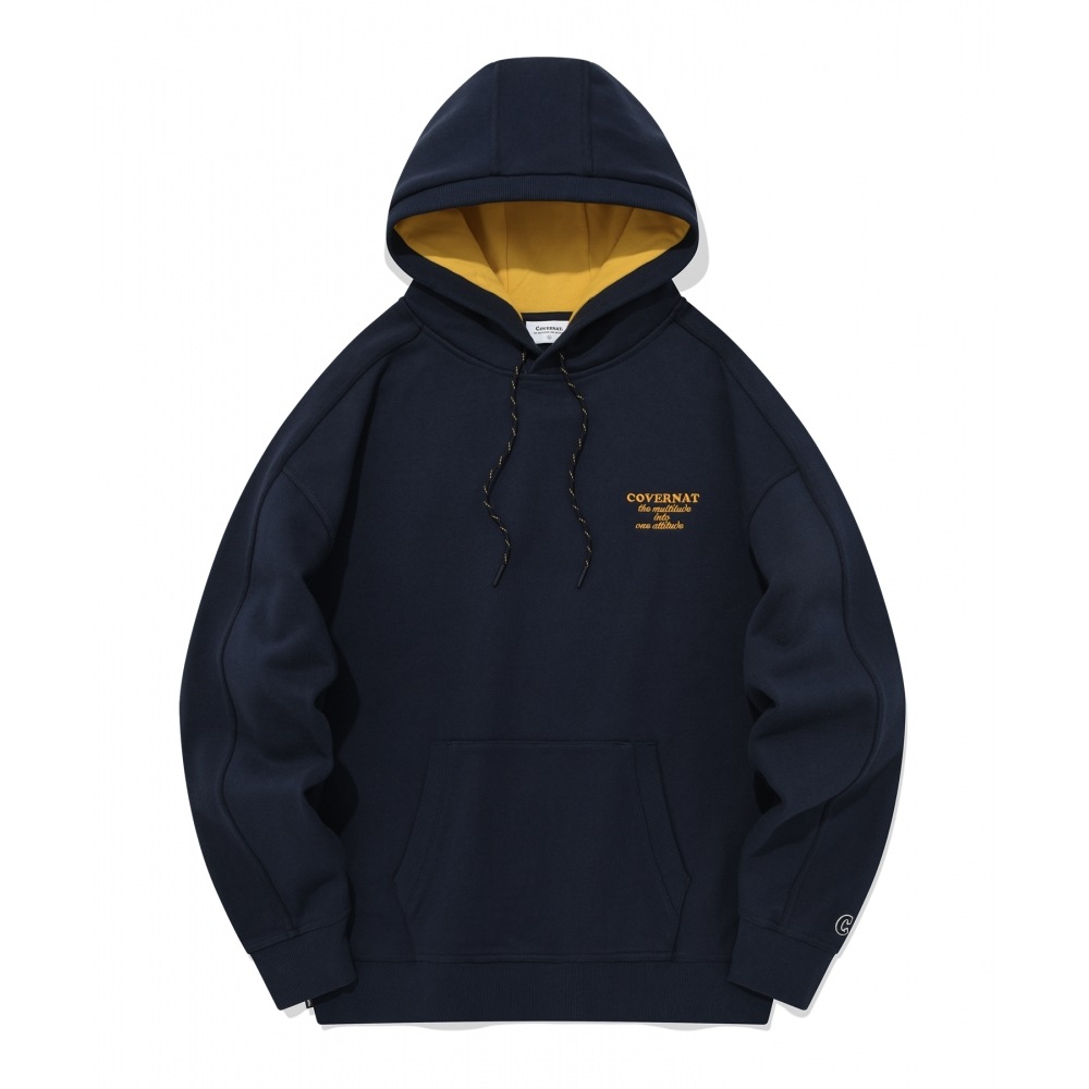 COVERNAT ヘビーウェイトオーバーフィットパーカーネイビー