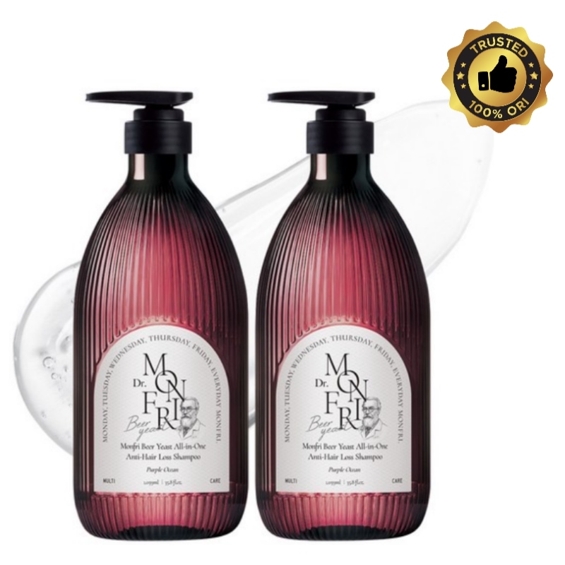 [脱落減少35%] マンフリー 11万PPM ビール酵母 タンパク質 頭皮ケア 脱毛緩和 ボリューム シャンプー パープルオーシャンの香り2個1059ml韓国シャンプー 人気大容量シャンプー