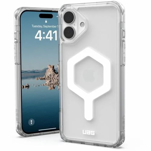 プリンストン iPhone 16 Plus用 MAGSAFE対応 PLYO アイス／ホワイト UAG-RIPH24LB-YMS-I／W