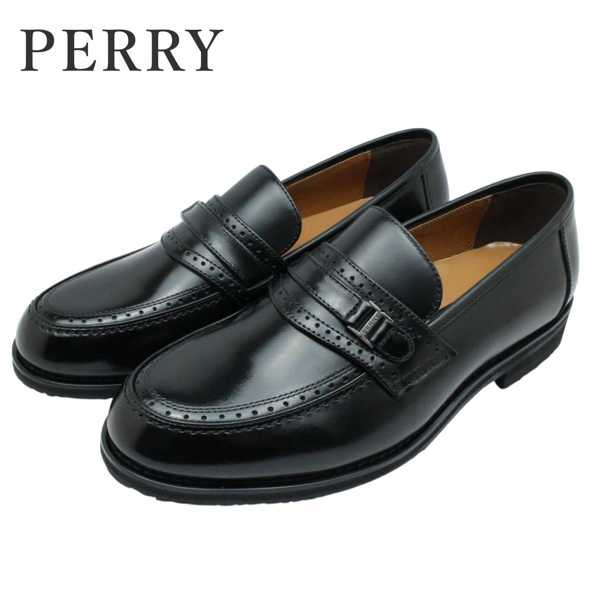 PERRY ペリー メンズ ビット ローファー PY5573 本革 幅広 4E 靴 レザー 5573 ビジネスシューズ コンサバ madras マドラス社製