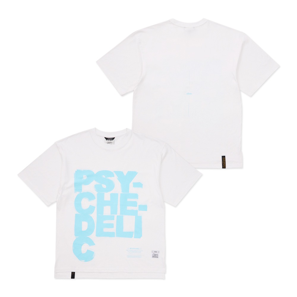 Psychedelic Oversized Short Sleeves T-Shirts White