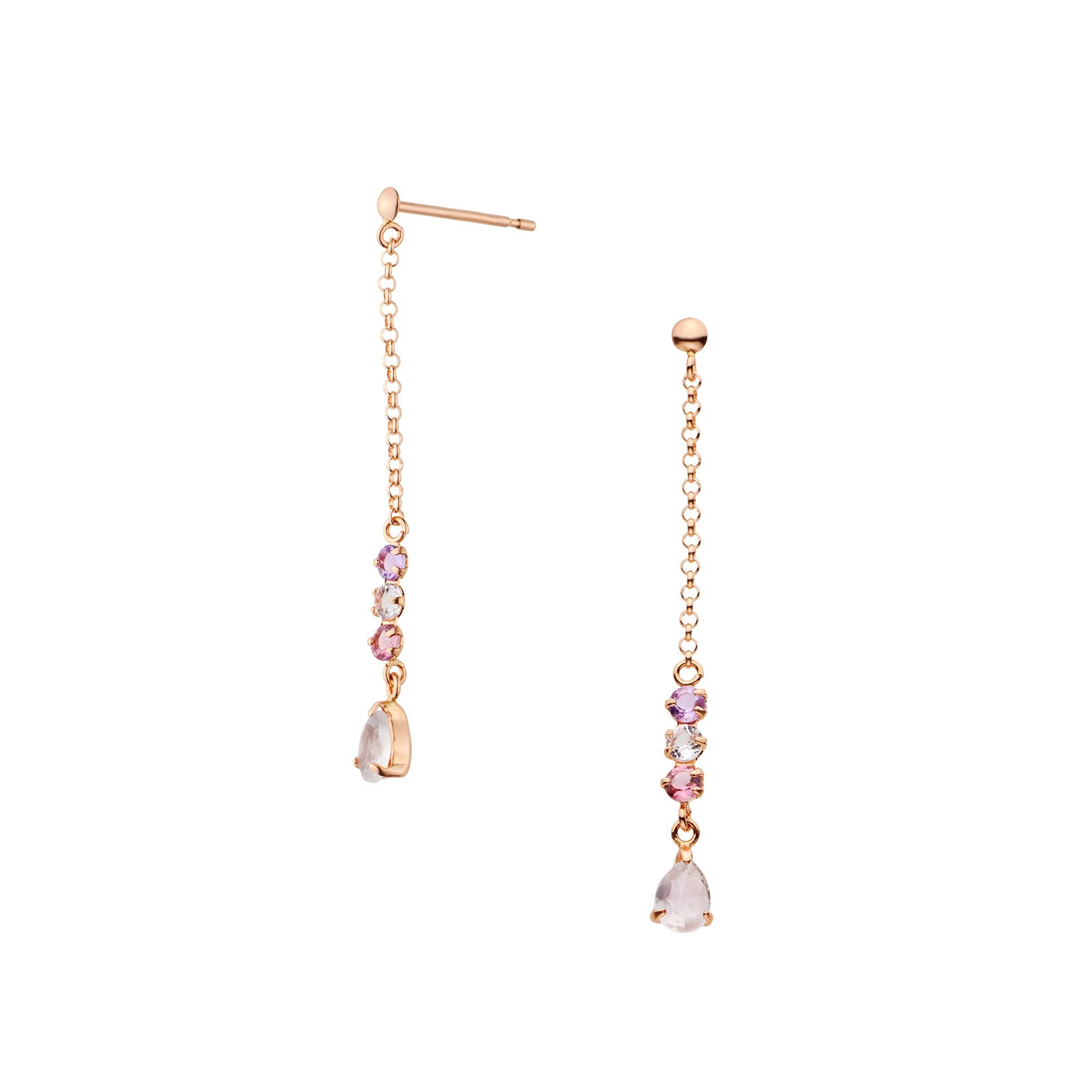 【公式】[ヴイエー ヴァンドーム青山]ピアス K10ピンクゴールド ローズクォーツ GAAA0351 RQ