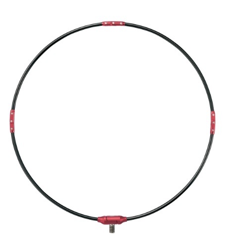 がまかつ 磯用品 GM835 がま磯 タモ枠(四折リジュラルミン) 45cm ブラックxレッド