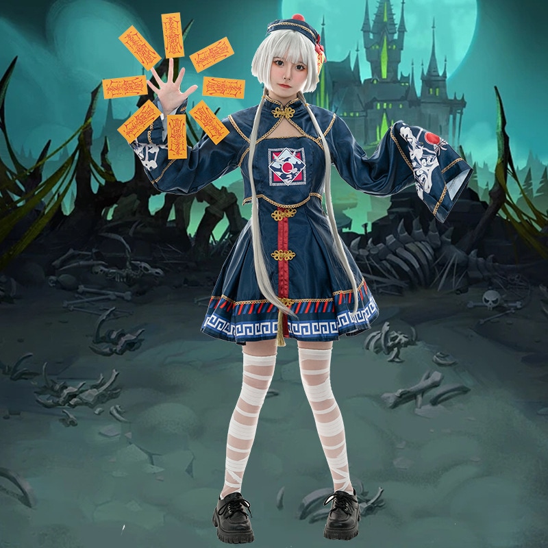 二次元 可愛い 小さな ゾンビ Lolita メイド服 ハロウィン ワンピース コスプレ ゲーム アニメ 衣装
