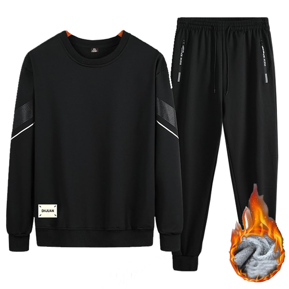 [FUZHIHUA] スウェット メンズ 上下 おしゃれ ジャージ 上下セット あたたかい 秋冬 部屋着 パーカー トレーナー アウター