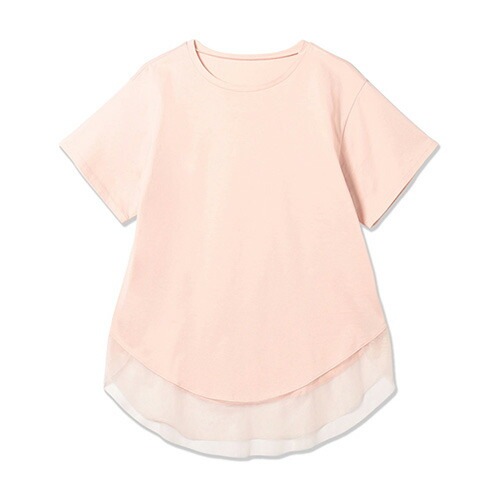 チュールコンビロングTシャツ 半袖 ヨガ ウィメンズ 256210-1993-53-041