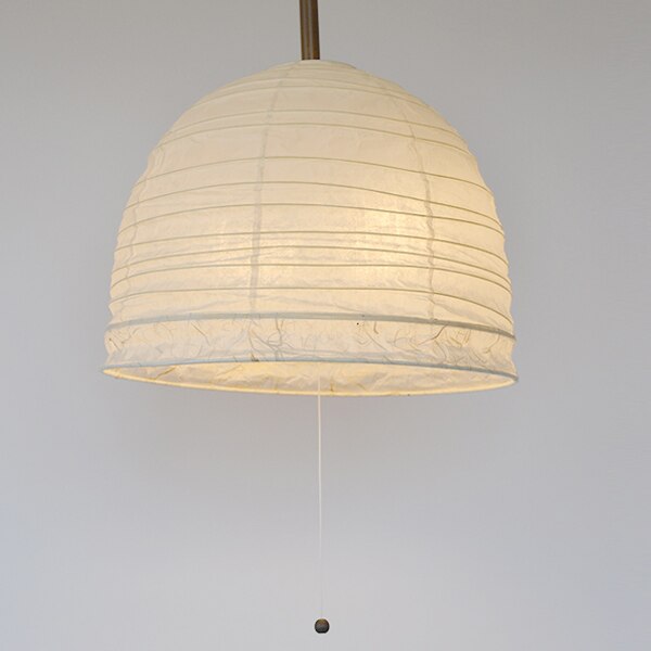 ペンダントライト 幅41x高さ33cm bowl 楮紙茶x黒雲龍ボーダー PDN-40 2灯