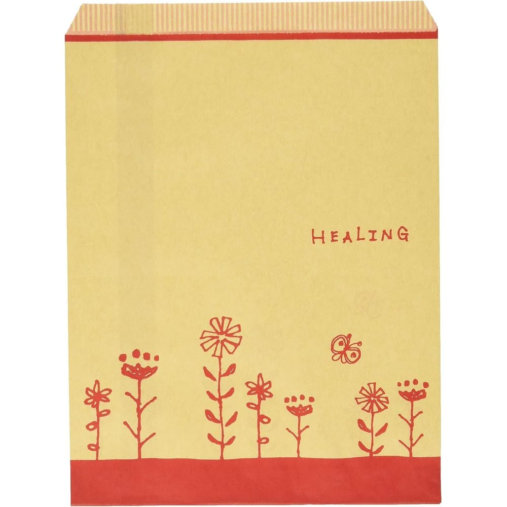 （まとめ買い）シモジマ HEIKO 紙袋 平袋 柄小袋 Rタイプ R-50 ハーブフラワーR 200枚 幅180x高230mm 006527120 [x3セット]