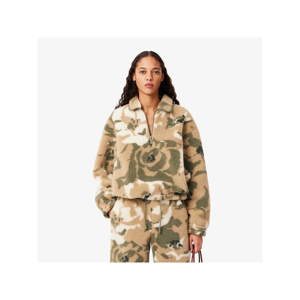 LACOSTE 女性用ポーラーフリースハーフジップアップスウェットシャツ SF4129-54N IC7 Q2NSF4129-54NIC7 18,481円