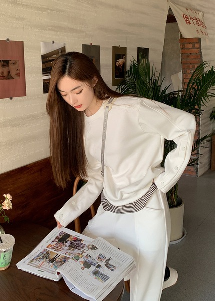 LIERKISS W143 オレオストライプスウェットシャツ