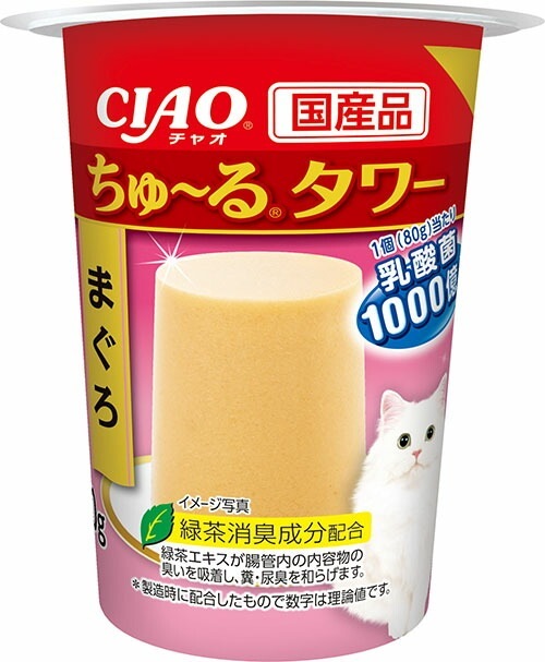 （まとめ買い）いなばペットフード CIAO ちゅる タワー まぐろ 80g 猫用おやつ [x16] 4,858円