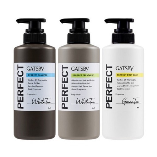 ギャツビー パーフェクト クレンジングセット シャンプー トリートメント ボディウォッシュ シャワー バス用品 クレンザー