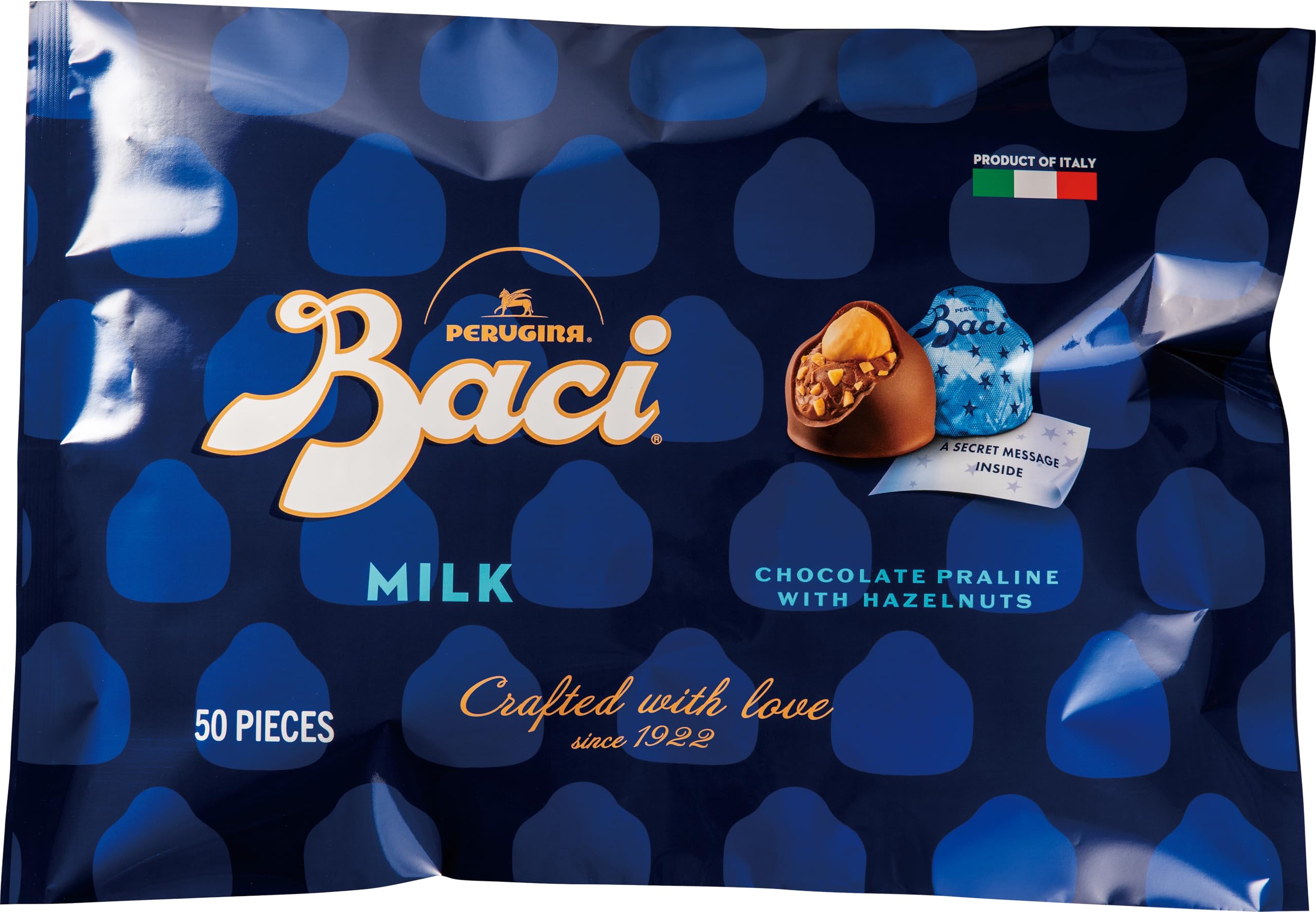 Perugina BACI(バッチ) ミルクチョコレート 50粒 (大容量 個包装 イタリア産 ギフト)