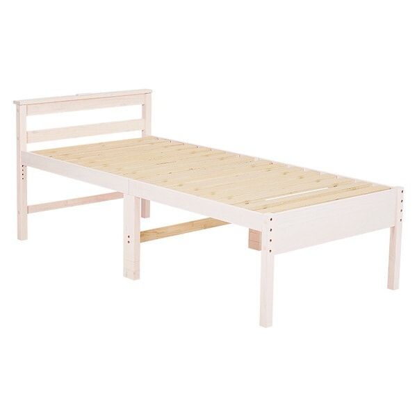 MB-5208S-WS ミドルベッド(ホワイトウォッシュ) メーカー直送