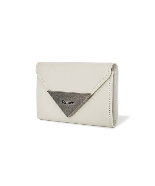 【FENNEC】 MATT TRIANGLE WALLET - CREAM 財布 正規品