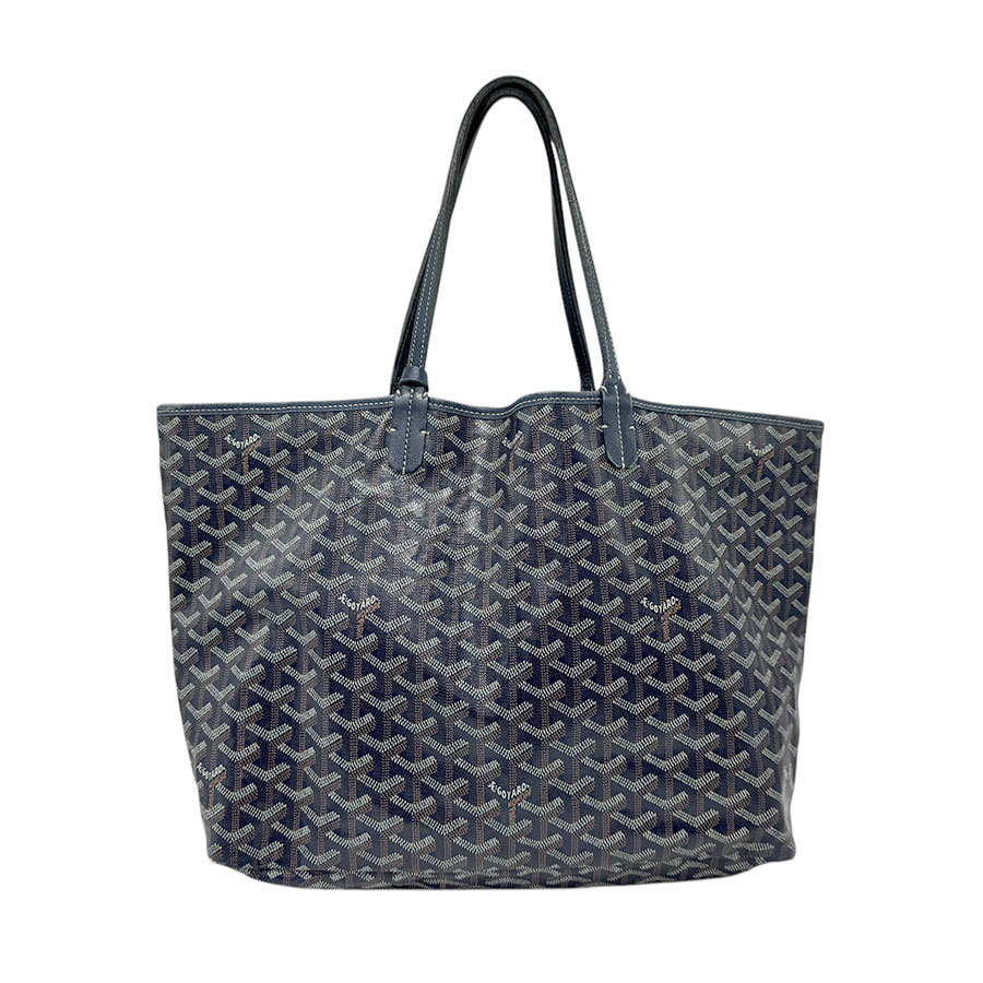 ゴヤール GOYARD トートバッグ ハンドバッグ サンルイPM PVCコーティングキャンバス ネイビー ユニセックス n0914