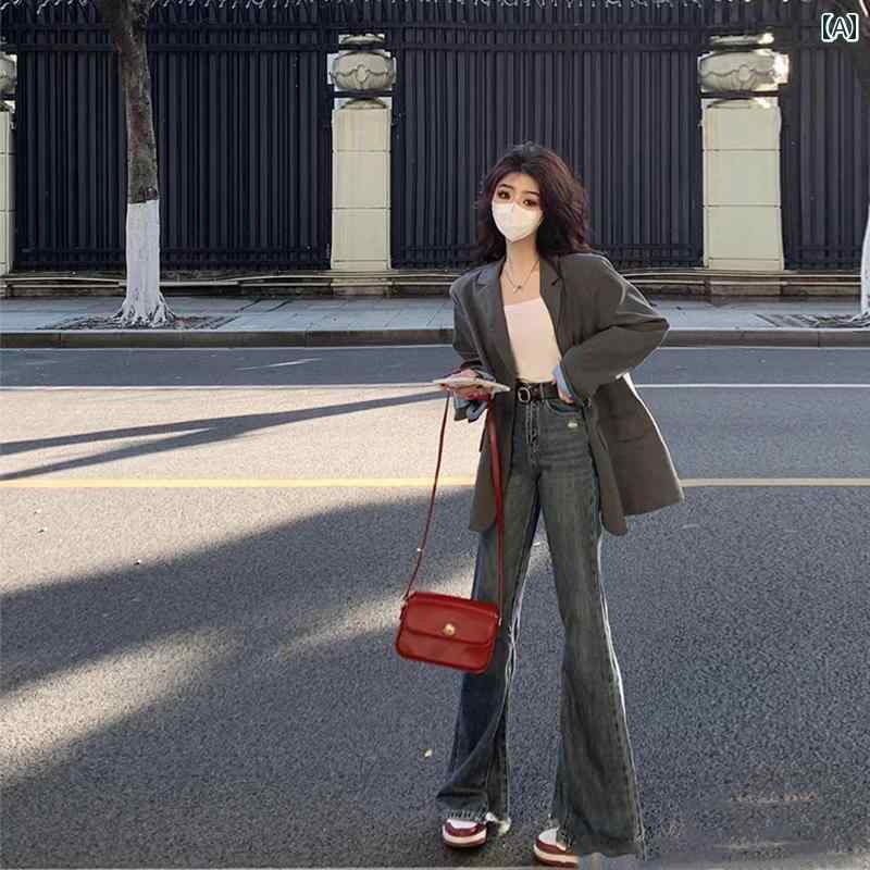 ビジネス　スーツ　ジャケット ショート パンツの レディース グレー スーツ ジャケット 2025 春秋 パンツ 韓国 スモール