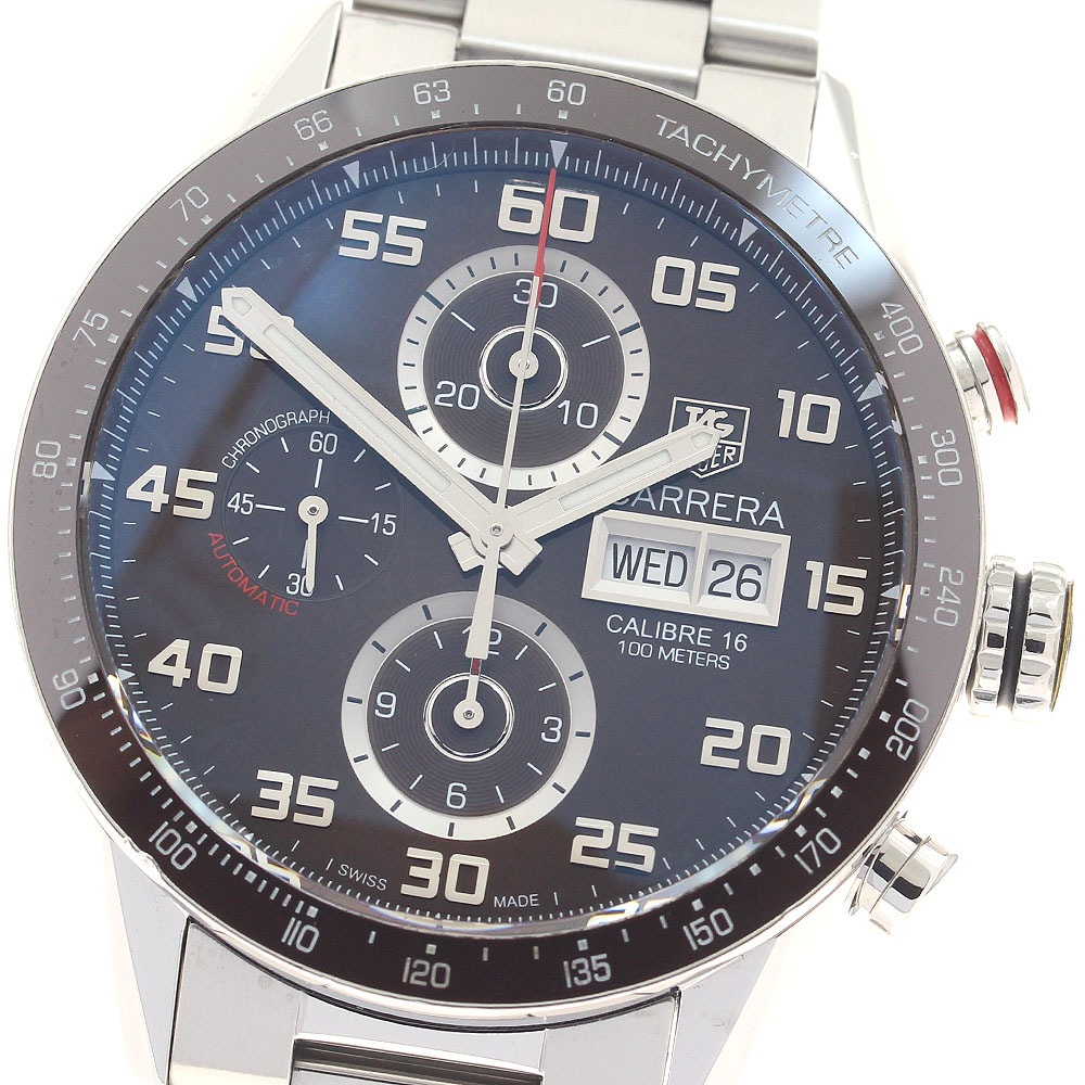 タグホイヤー TAG HEUER CV2A1S カレラ キャリバー16 デイデイト クロノグラフ 自動巻き メンズ _945277【中古】