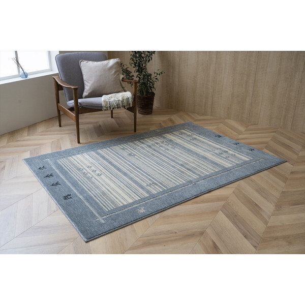 1341440131203 ロキ 1.5畳 GRY 130×190 グレー カーペット メーカー直送