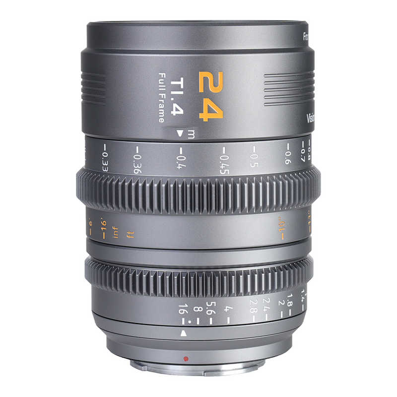 SIRUI　マウント交換式シネマレンズ T1.4 Full Frame 24mm E/グレー(L/RF/Z交換マウントアダプター付) ［ソニーE /単焦点レンズ］　VP-1-24G-JP