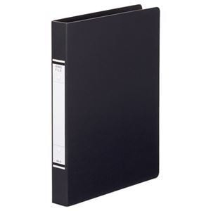 （まとめ） TANOSEE Oリングファイル（紙表紙） A4タテ 2穴 220枚収容 背幅36mm 黒 1冊 30セット
