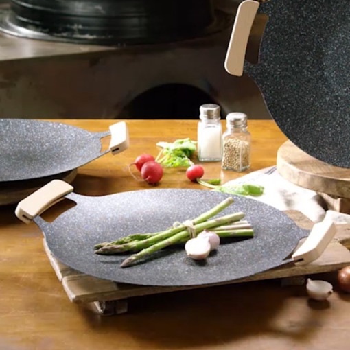 焼き網 鍛冶屋 釜蓋 鋳物 鋳鉄 鉄板 グリドル 31cm インダクション キャンプ 釜