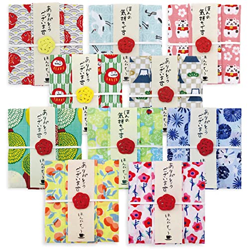 [プレーリードッグ] 和布華 はんかてぃ～ 紅茶とハンカチ セット ちょっとしたプレゼント お配り 退職 プチギフト 御礼品 (おまかせ10個セット)