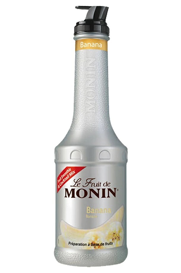 【送料無料】MONIN モナン バナナ フルーツミックス ペット 1000ml 1L8本【ご注文は8本まで同梱可能】ノンアルコール シロップ