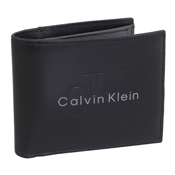 カルバンクライン 財布 メンズ 二つ折り財布 レザー ブラック BOLD BILLFOLD W/COIN LV04D1156G-BLACK CALVIN KLEIN