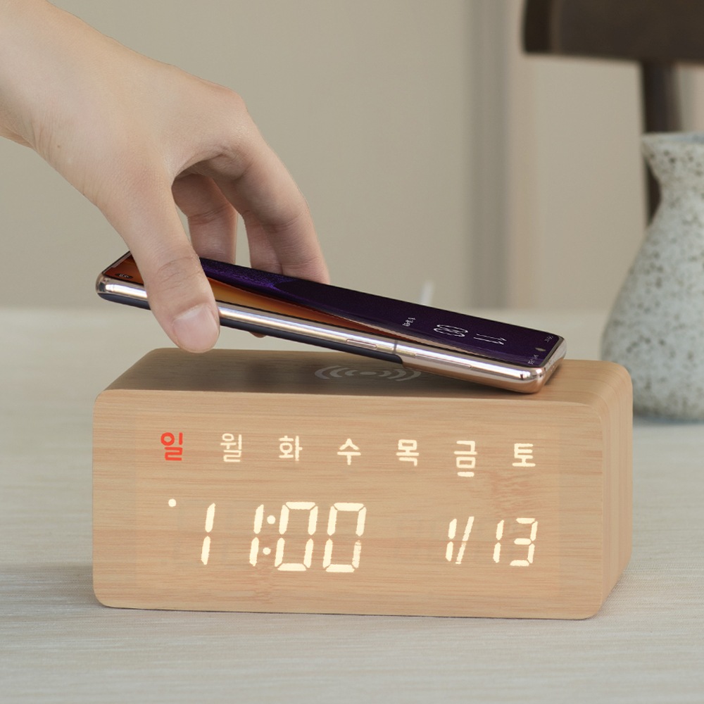 Qoo10] 【ハングル】韓国語表示 置き時計 デジタ : 家具・インテリア
