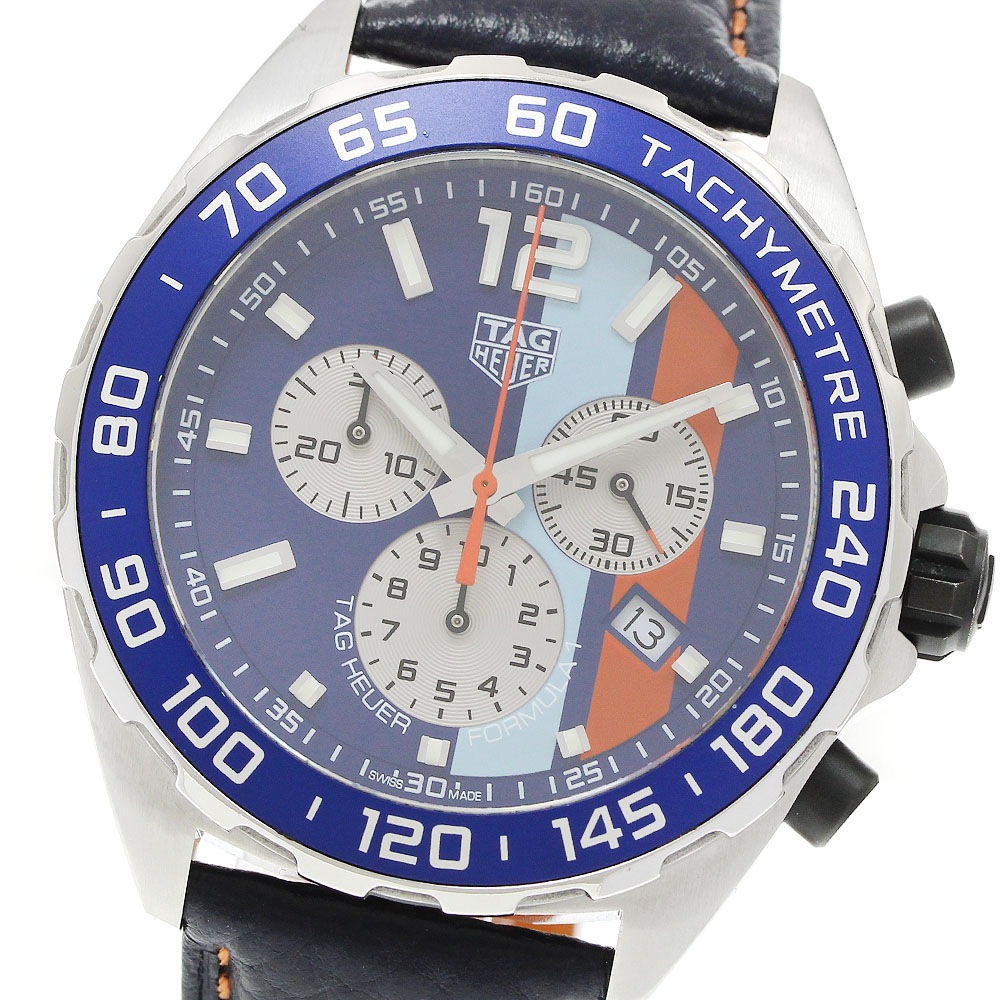 タグホイヤー TAG HEUER CAZ101N ガルフ フォーミュラ1 クロノグラフ クォーツ メンズ 良品 箱・保証書付き_959675【中古】
