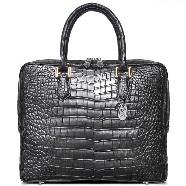 【新規OPEN】【期間限定】最高級本クロコダイル革！JRA認定！国内縫製！男女兼用ビジネスバッグ　S
