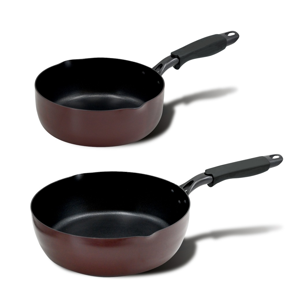 every U. ディープ・フライパン 注ぎ口付き 20cm×26cm 深型 フライパン ディープパン ふっ素樹脂加工 DAIKIN Silkware 耐摩耗性試験50万回クリア ガス火 IH対応